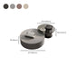 Round Coffee Table Modern Pedestal Nesting Coffee Table Set with 2 Drawers