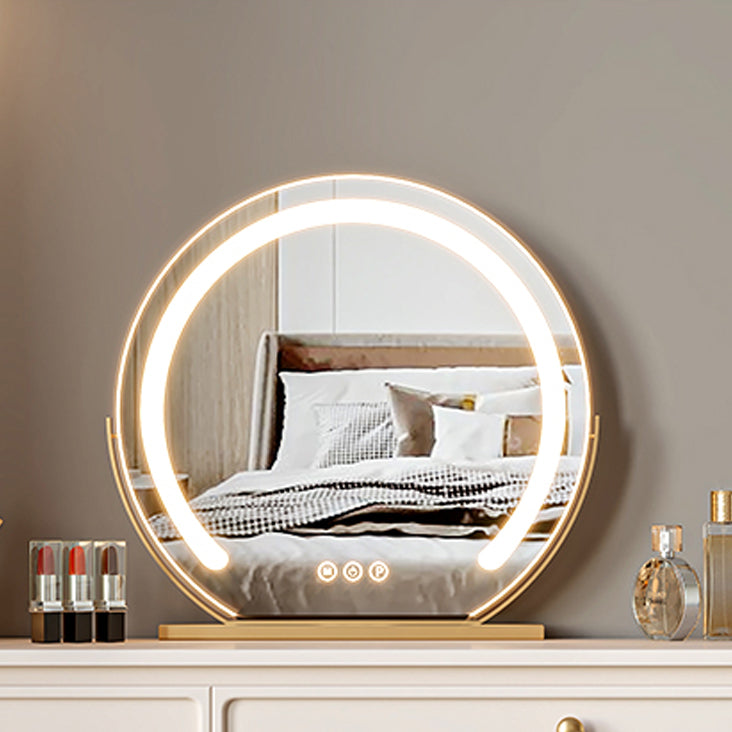 Glam Wood Vanity Dressing Table White Makeup Vanity Desk with Drawer