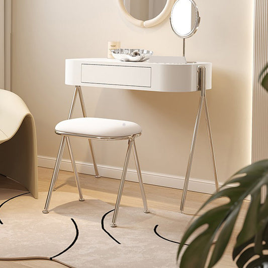 Contemporary Wood Vanity Dressing Table Bedroom Makeup Vanity Desk with Drawer