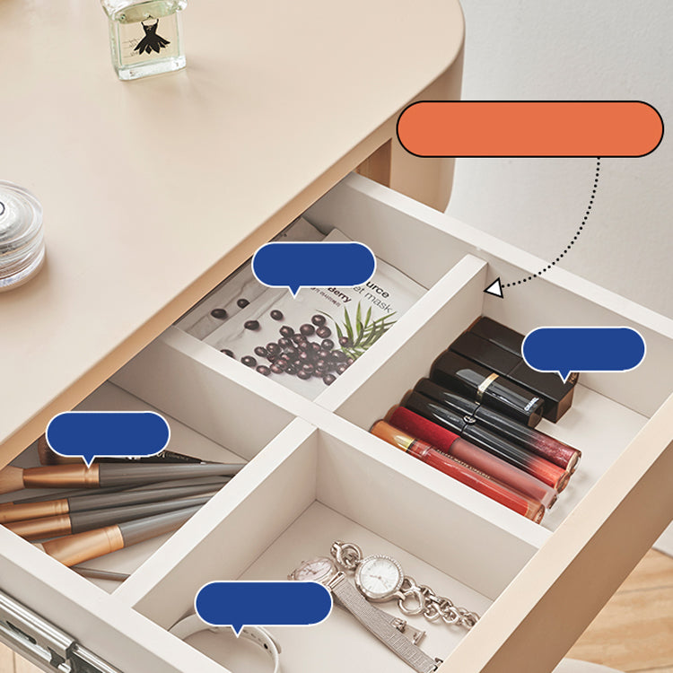 Eigentijdse houten ijdelheid kleedtafel slaapkamer make -up ijdelheid bureau met lade