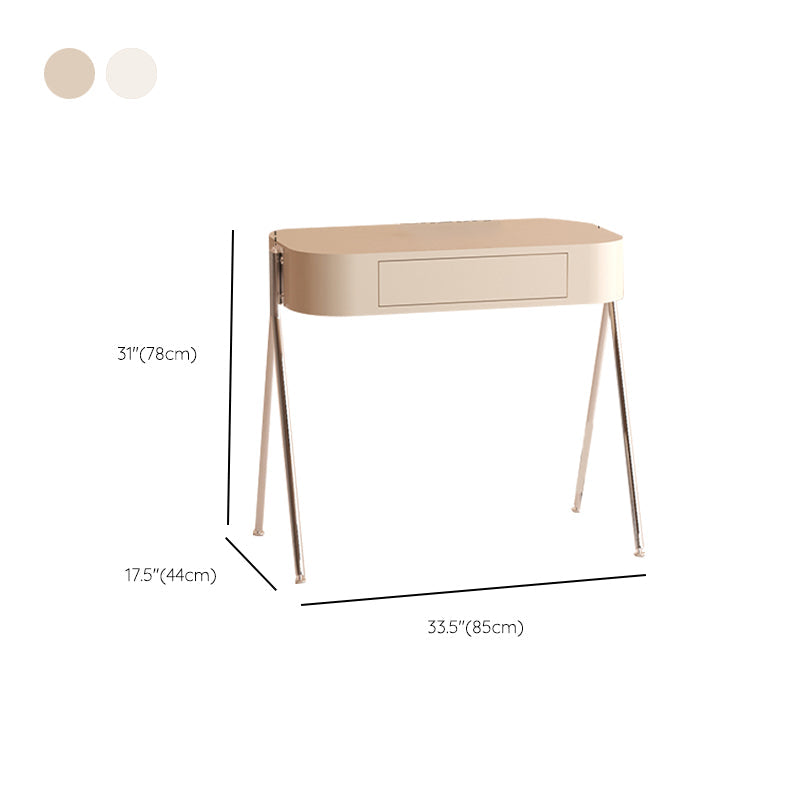 Eigentijdse houten ijdelheid kleedtafel slaapkamer make -up ijdelheid bureau met lade