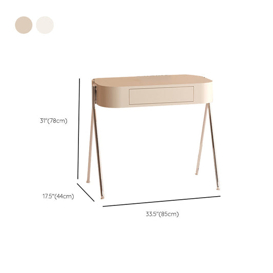 Contemporary Wood Vanity Dressing Table Bedroom Makeup Vanity Desk with Drawer