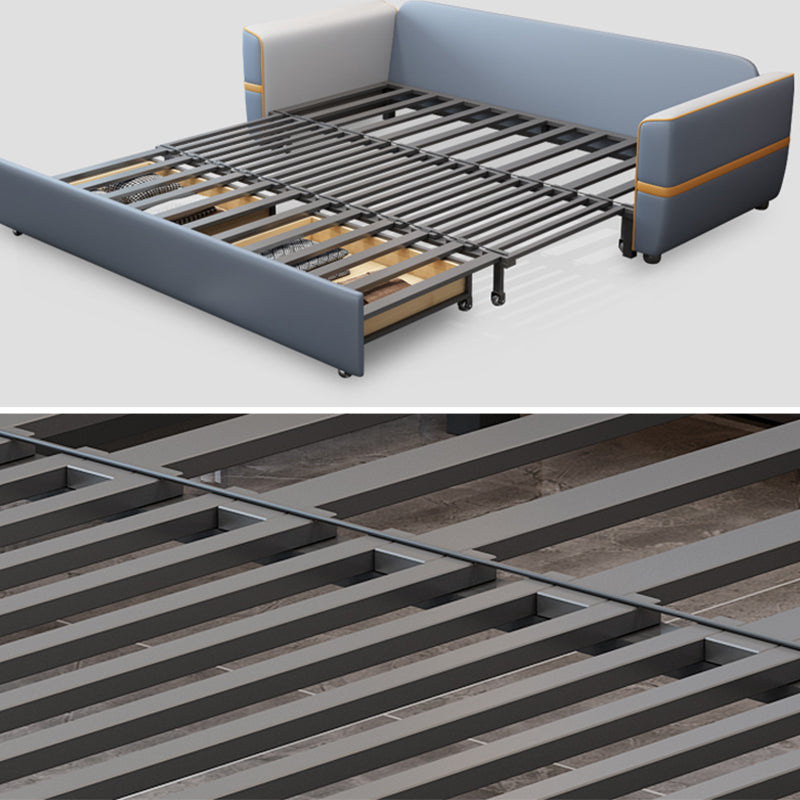 Divano convertibili convertibili imbottiti divano per dormiente in vetrina con archiviazione