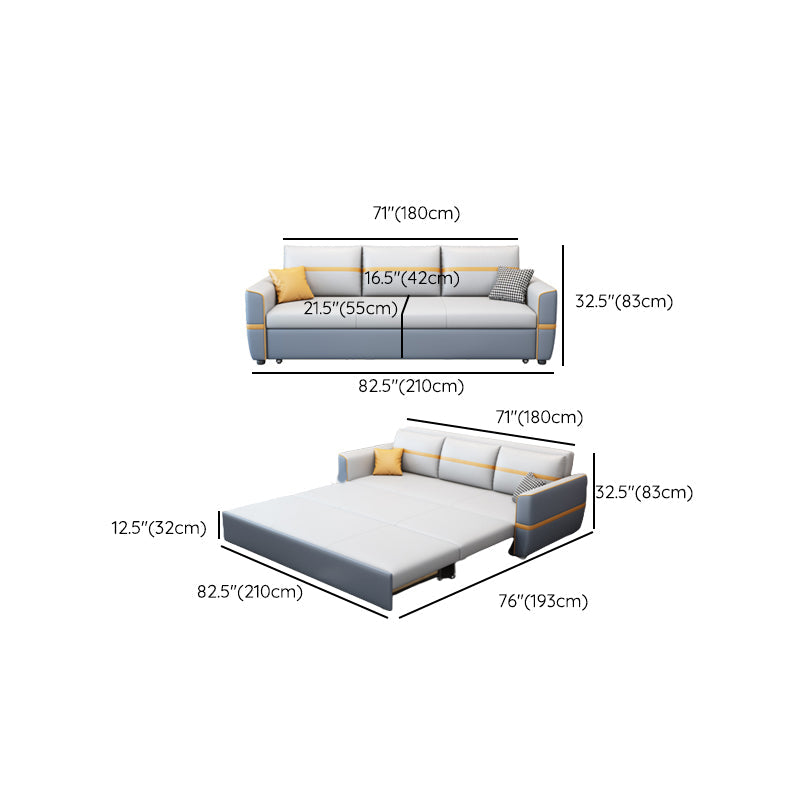 Divano convertibili convertibili imbottiti divano per dormiente in vetrina con archiviazione