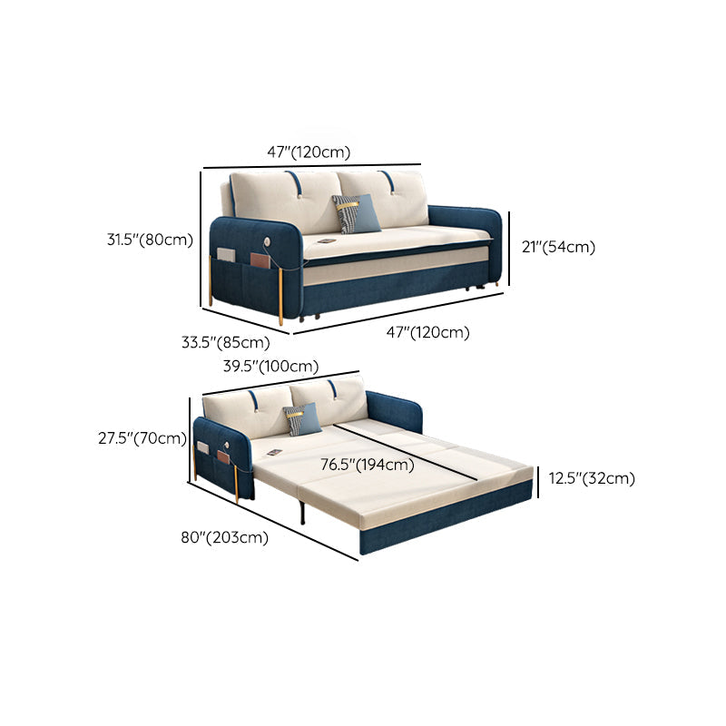 Divani convertibili glam cuscino per le braccia svasati di divano