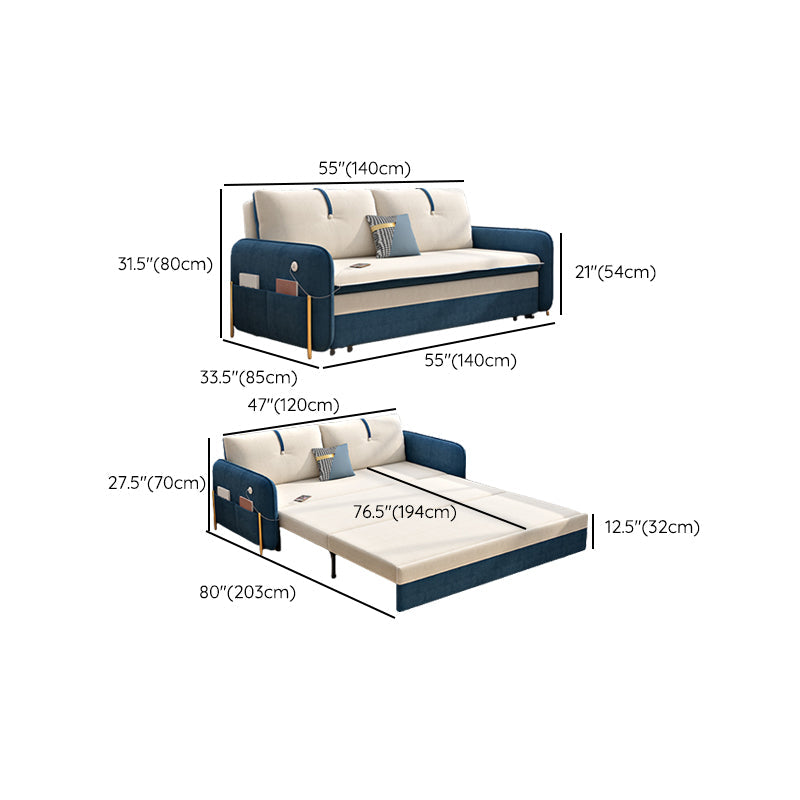 Divani convertibili glam cuscino per le braccia svasati di divano