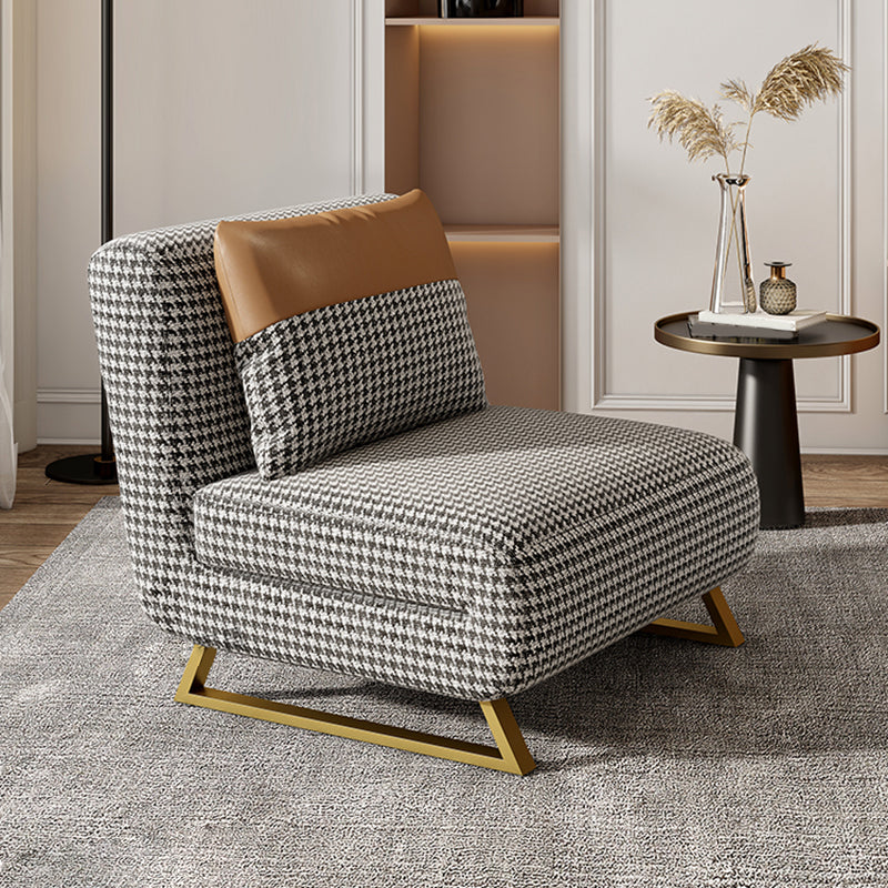 Divani convertibili da cuscino senza bracciale senza braccio divano per dormiente in metallo glam