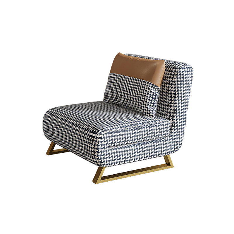 Divani convertibili da cuscino senza bracciale senza braccio divano per dormiente in metallo glam