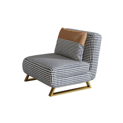 Divani convertibili da cuscino senza bracciale senza braccio divano per dormiente in metallo glam