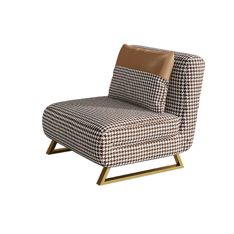 Divani convertibili da cuscino senza bracciale senza braccio divano per dormiente in metallo glam