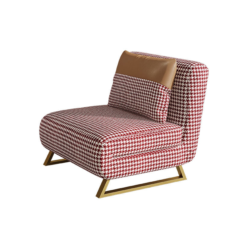 Divani convertibili da cuscino senza bracciale senza braccio divano per dormiente in metallo glam