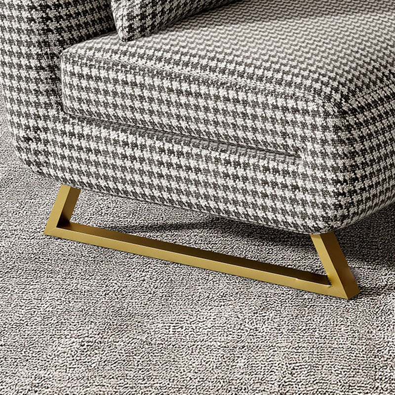 Divani convertibili da cuscino senza bracciale senza braccio divano per dormiente in metallo glam