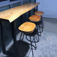 Industrial Style Solid Wood Pub Dining Set 1/2/4/6 Pcs Rectangular Pub Set for Home Clearhalo 'Bar Furniture' 'furn' 'furn_home_bar_bar_sets' 'Furniture' 'Home Bars & Bar Sets' 'home_bar_bar_sets' 'Kitchen & Dining Furniture' 7476661