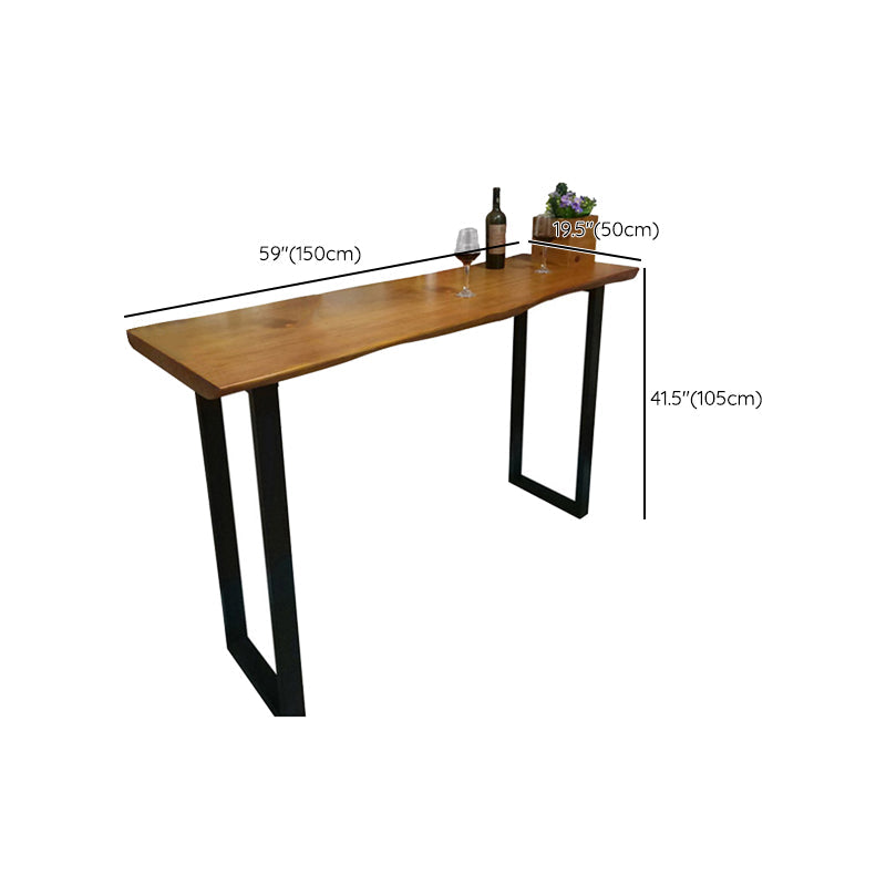 Industrial Style Solid Wood Pub Dining Set 1/2/4/6 Pcs Rectangular Pub Set for Home Clearhalo 'Bar Furniture' 'furn' 'furn_home_bar_bar_sets' 'Furniture' 'Home Bars & Bar Sets' 'home_bar_bar_sets' 'Kitchen & Dining Furniture' 7476671