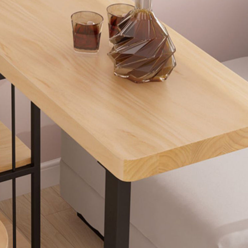 Juego de mesa de bar rectangular moderno, juego de mesa de bar de madera maciza de 1/2/3 piezas