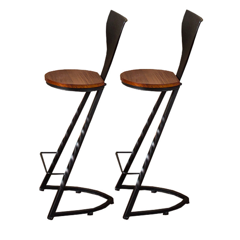 Industrial Style Solid Wood Pub Dining Set 1/2/5 Pcs Rectangular Pub Set for Home Chair(s) None Black-Brown Clearhalo 'Bar Furniture' 'furn' 'furn_home_bar_bar_sets' 'Furniture' 'Home Bars & Bar Sets' 'home_bar_bar_sets' 'Kitchen & Dining Furniture' 7476701