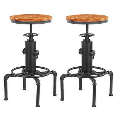 Set da pranzo da pub in legno massello stile industriale Set da pub rettangolare da 1/2/4 pezzi per la casa