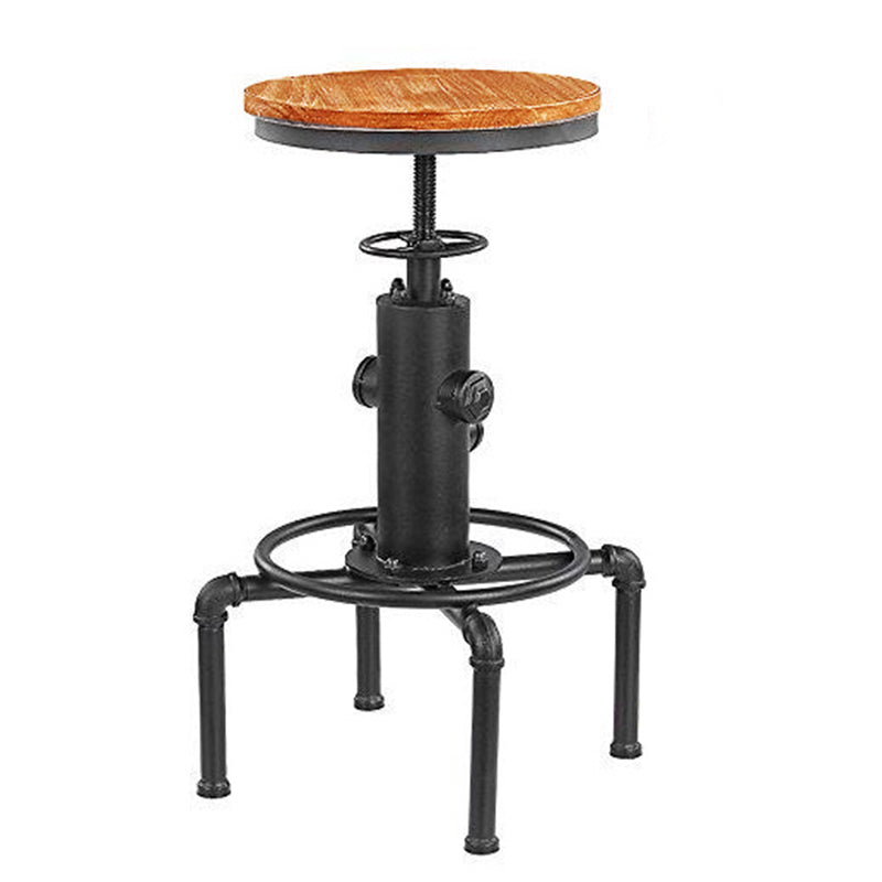 Set da pranzo da pub in legno massello stile industriale Set da pub rettangolare da 1/2/4 pezzi per la casa