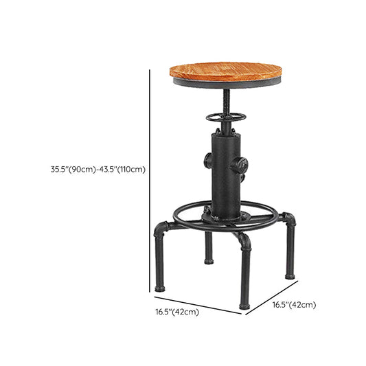 Industrial Style Solid Wood Pub Dining Set 1/2/4 Pcs Rectangular Pub Set for Home