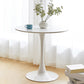 Simplicity Style Round Table Wood Dining Site Table with Tulip Base Clearhalo 'Dining Tables & Seating' 'Dining Tables' 'dining_table' 'furn' 'furn_dining_table' 'Furniture' 'Kitchen & Dining Furniture' 7476800