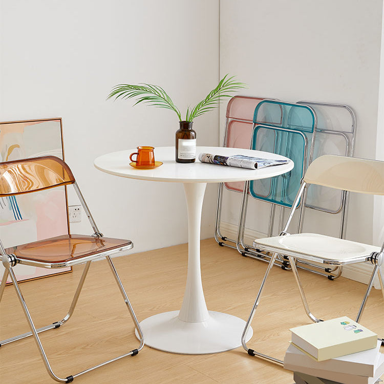 Simplicity Style Round Table Wood Dining Site Table with Tulip Base Clearhalo 'Dining Tables & Seating' 'Dining Tables' 'dining_table' 'furn' 'furn_dining_table' 'Furniture' 'Kitchen & Dining Furniture' 7476807