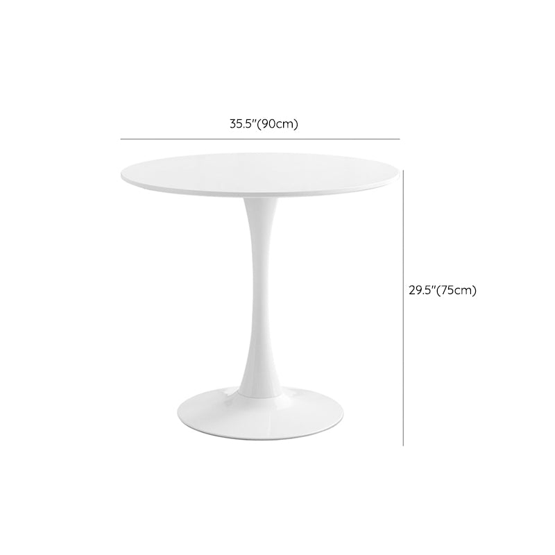 Simplicity Style Round Table Wood Dining Site Table with Tulip Base Clearhalo 'Dining Tables & Seating' 'Dining Tables' 'dining_table' 'furn' 'furn_dining_table' 'Furniture' 'Kitchen & Dining Furniture' 7476817