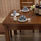 Table de salle à manger rectangulaire Simplicity, collection de salle à manger en bois massif avec 4 pieds