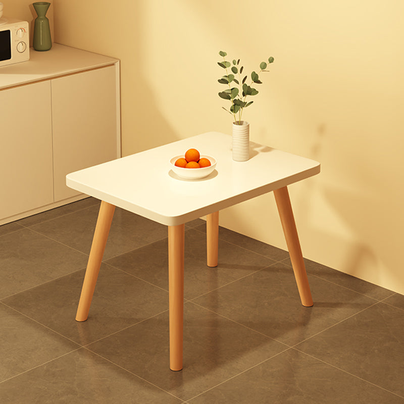 Modern Table Tripod Base Dining Table for Kitchen Dining Room White 24"L x 16"W x 21"H Without Chairs Clearhalo 'Dining Tables & Seating' 'Dining Tables' 'dining_table' 'furn' 'furn_dining_table' 'Furniture' 'Kitchen & Dining Furniture' 7476859
