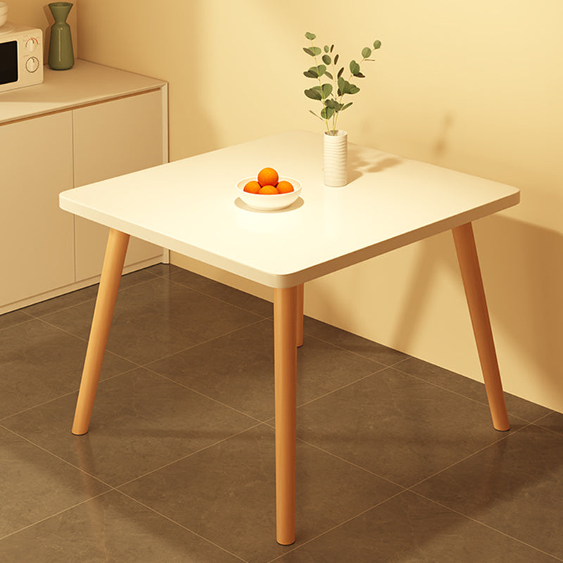 Modern Table Tripod Base Dining Table for Kitchen Dining Room White 31.5"L x 31.5"W x 28.7"H Without Chairs Clearhalo 'Dining Tables & Seating' 'Dining Tables' 'dining_table' 'furn' 'furn_dining_table' 'Furniture' 'Kitchen & Dining Furniture' 7476864