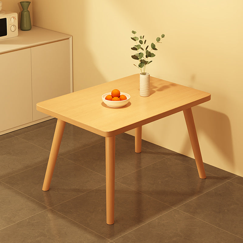 Modern Table Tripod Base Dining Table for Kitchen Dining Room Natural 31"L x 20"W x 21"H Without Chairs Clearhalo 'Dining Tables & Seating' 'Dining Tables' 'dining_table' 'furn' 'furn_dining_table' 'Furniture' 'Kitchen & Dining Furniture' 7476870
