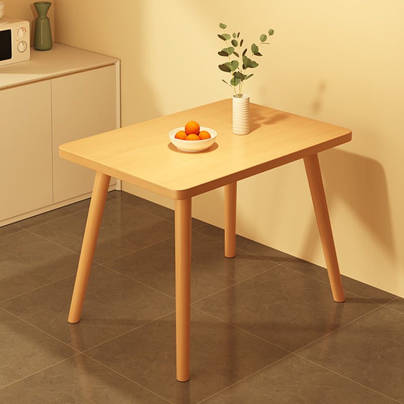 Modern Table Tripod Base Dining Table for Kitchen Dining Room Natural 31"L x 20"W x 29"H Without Chairs Clearhalo 'Dining Tables & Seating' 'Dining Tables' 'dining_table' 'furn' 'furn_dining_table' 'Furniture' 'Kitchen & Dining Furniture' 7476872