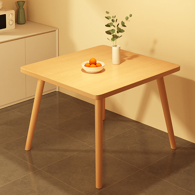 Modern Table Tripod Base Dining Table for Kitchen Dining Room Natural 31.5"L x 31.5"W x 28.7"H Without Chairs Clearhalo 'Dining Tables & Seating' 'Dining Tables' 'dining_table' 'furn' 'furn_dining_table' 'Furniture' 'Kitchen & Dining Furniture' 7476875