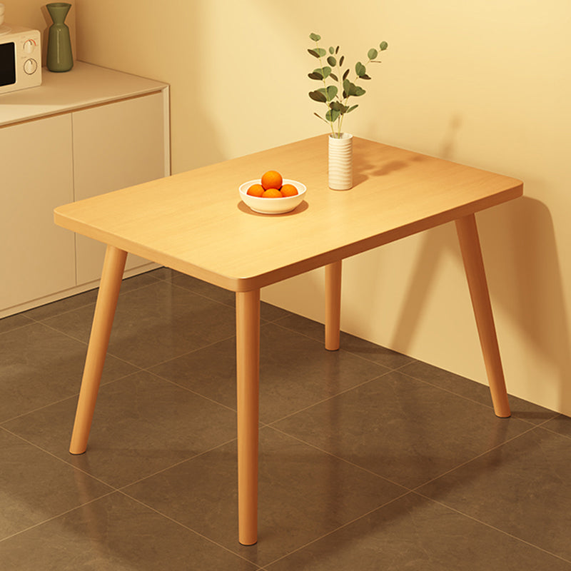Modern Table Tripod Base Dining Table for Kitchen Dining Room Natural 39.4"L x 23.6"W x 28.7"H Without Chairs Clearhalo 'Dining Tables & Seating' 'Dining Tables' 'dining_table' 'furn' 'furn_dining_table' 'Furniture' 'Kitchen & Dining Furniture' 7476876