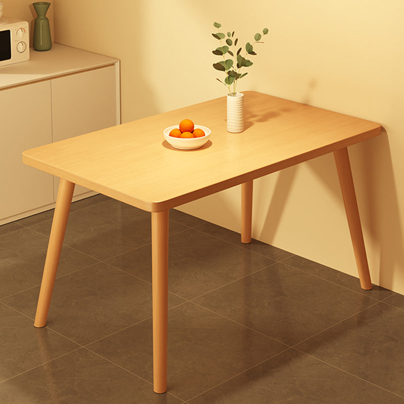 Modern Table Tripod Base Dining Table for Kitchen Dining Room Natural 47.2"L x 23.6"W x 28.7"H Without Chairs Clearhalo 'Dining Tables & Seating' 'Dining Tables' 'dining_table' 'furn' 'furn_dining_table' 'Furniture' 'Kitchen & Dining Furniture' 7476877