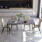 Stone Top Dining Room Dinner Kitchen Table Rectangle Dining Table with 4 Legs Clearhalo 'Dining Tables & Seating' 'Dining Tables' 'dining_table' 'furn' 'furn_dining_table' 'Furniture' 'Kitchen & Dining Furniture' 7476996