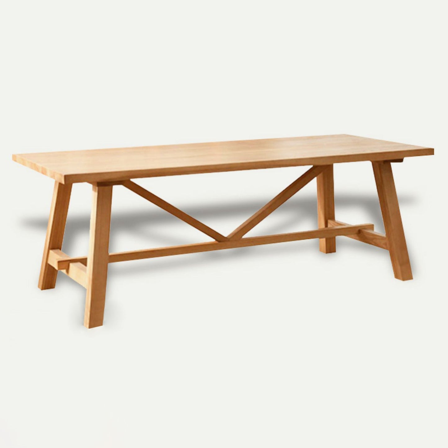 Modern Rectangle Solid Wood Dining Table Trestle Base Dining Table Clearhalo 'Dining Tables & Seating' 'Dining Tables' 'dining_table' 'furn' 'furn_dining_table' 'Furniture' 'Kitchen & Dining Furniture' 7477010