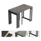 Rectangle Folding Dining Table Wood and Stone Dining Table for Dining Room