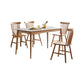 Modern de comedor de madera maciza juego de comedor de 5 piezas para cocina