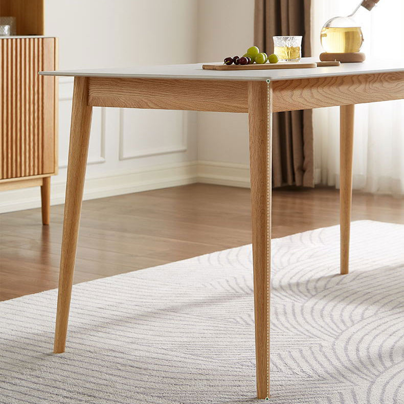 Modern de comedor de madera maciza juego de comedor de 5 piezas para cocina