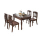 Solid Wood Extendable Dining Table Set 5/7 Pieces Dining Set for Kitchen