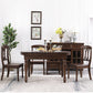 Solid Wood Extendable Dining Table Set 5/7 Pieces Dining Set for Kitchen