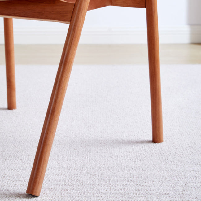 Rubberwood Solid Wood Dining Chair Indoor Dining Arm Chair for Dining Room