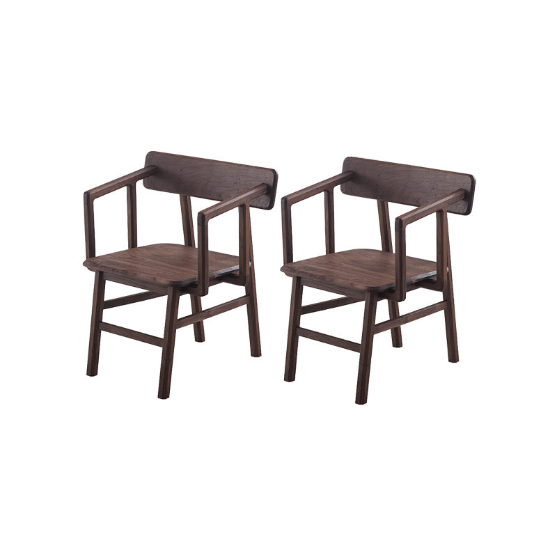 Massiver Holzarm Stuhl offener Essarm Stuhl für Esszimmer