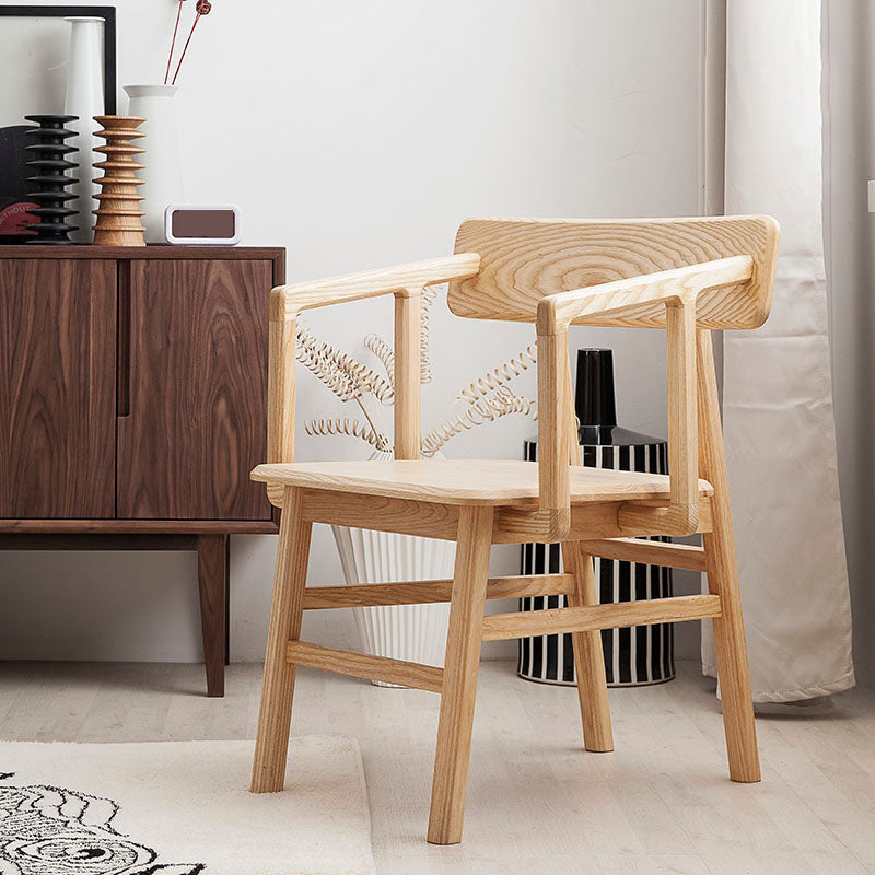 Massiver Holzarm Stuhl offener Essarm Stuhl für Esszimmer