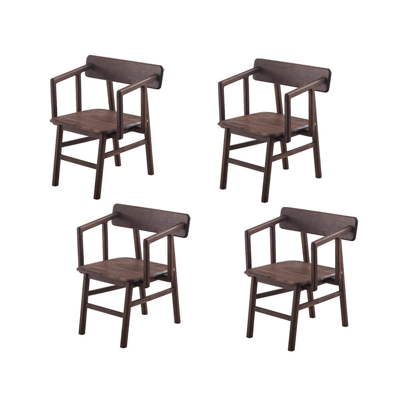 Massiver Holzarm Stuhl offener Essarm Stuhl für Esszimmer