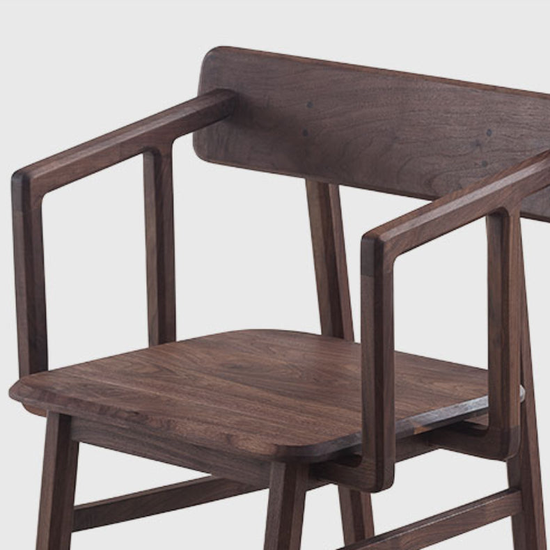 Massiver Holzarm Stuhl offener Essarm Stuhl für Esszimmer