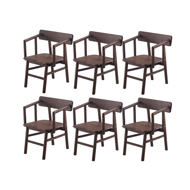 Massiver Holzarm Stuhl offener Essarm Stuhl für Esszimmer