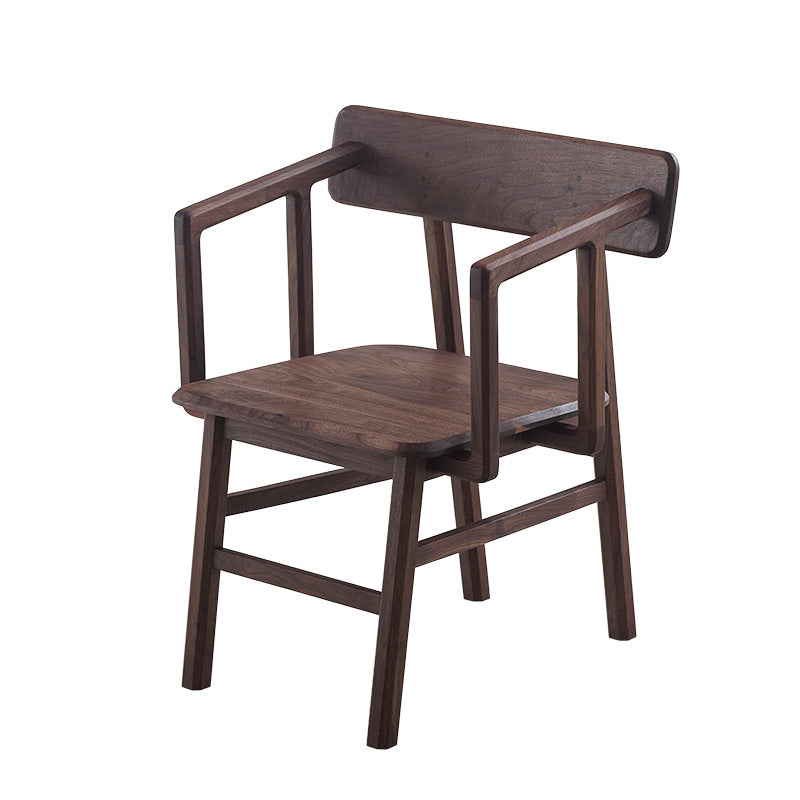 Massiver Holzarm Stuhl offener Essarm Stuhl für Esszimmer