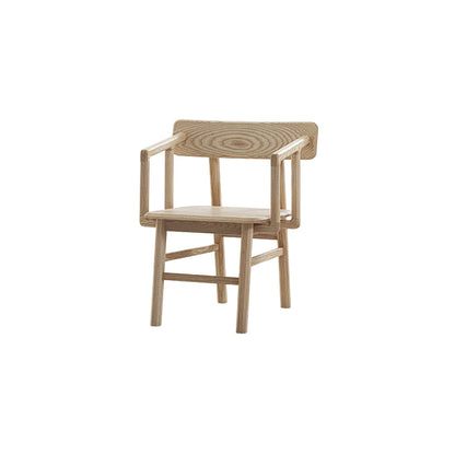 Massiver Holzarm Stuhl offener Essarm Stuhl für Esszimmer