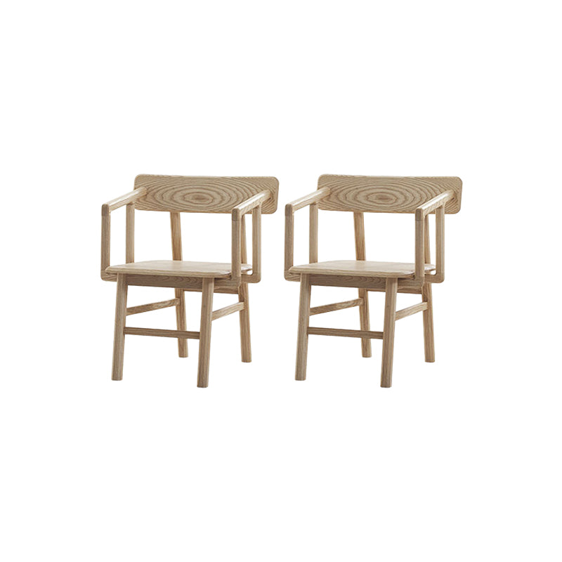 Massiver Holzarm Stuhl offener Essarm Stuhl für Esszimmer